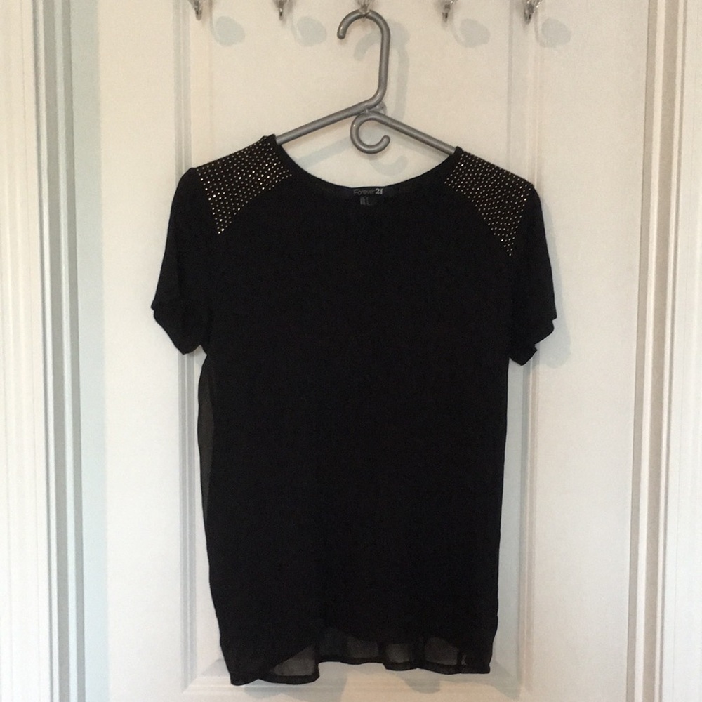 See-through Sides Spandex Shirt